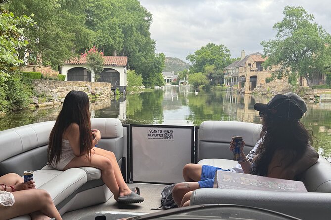 2 hr Sunset Boat Cruise on Lake Austin. BYOB (Single Tickets) - BYOB, shade, cooler, and life jackets: how the boat setup helps