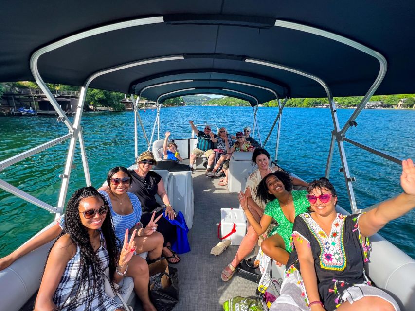 Austin: Lake Austin Scenic Guided Boat Tour - Full Sun Shade - Mount Bonnell’s Nearly 800-Foot Drop to the Lake