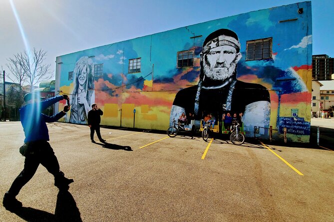 Austin Mural Selfie Tour by Pedicab - Stop 1: I Love You So Much Mural for Big-Feeling, Easy Selfies