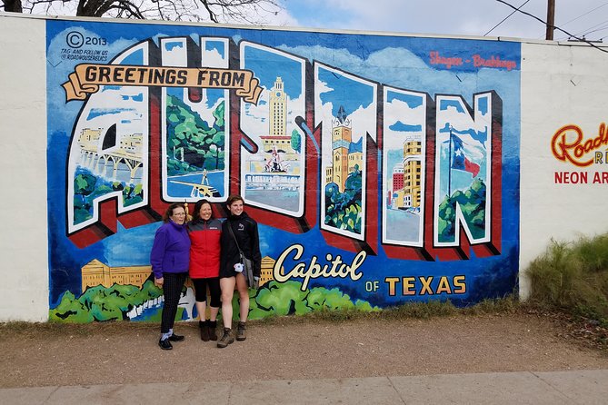 Austin Mural Selfie Tour by Pedicab - Stop 2: Greetings from Austin Mural and How to Nail the Angle