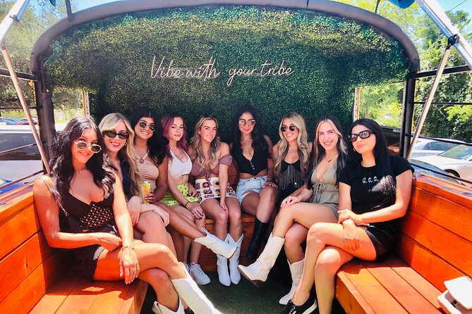 Austin Murals & Mimosas Roofless Party Bus Tour - Downtown Austin and the Rainey Street bar district