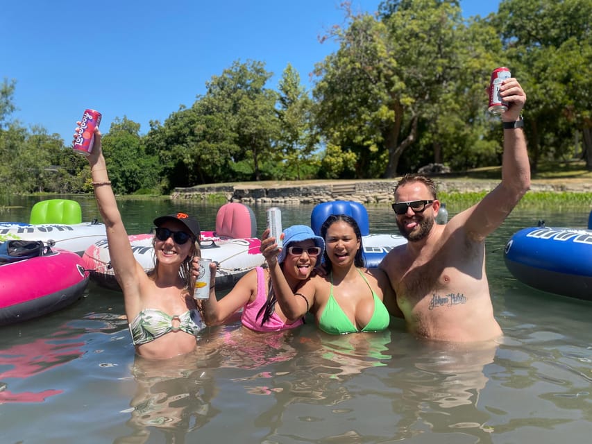 Austin: San Marco River BYOB Guided Tubing Expereince - The van ride to San Marcos: low-stress planning with a built-in social moment