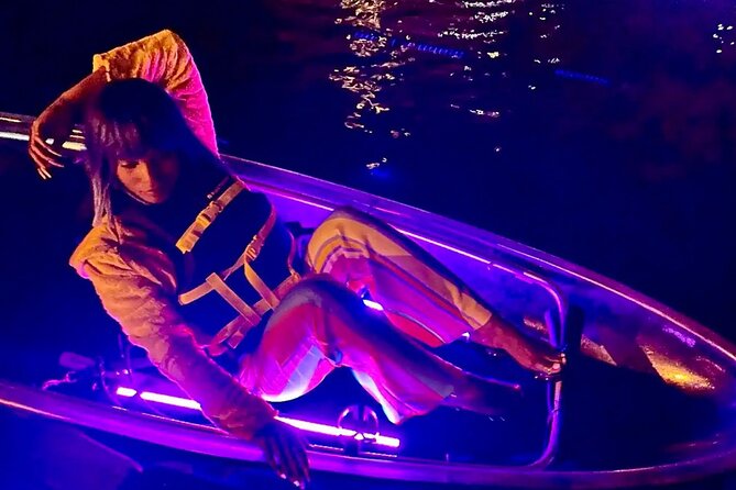 Austin Texas Night Clear Kayaking Glow Tour - Entering Lady Bird Lake’s Night Glow Scene
