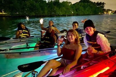 Austin Texas Night Clear Kayaking Glow Tour - Clear Kayaks, Dry Bags, and Safety Checks (So You Can Relax)