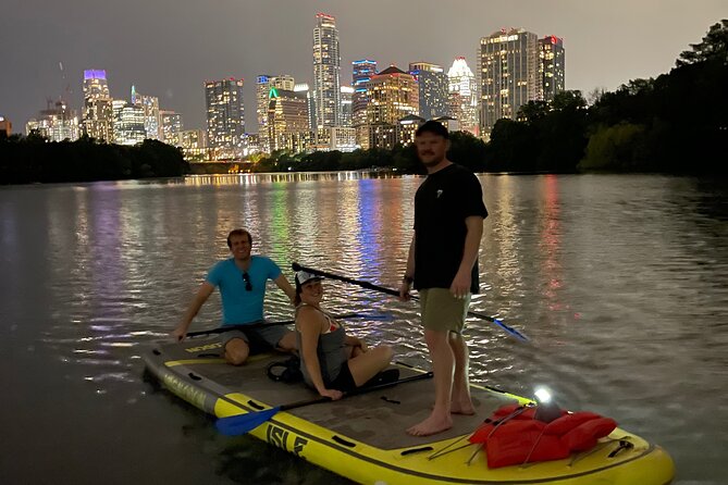 Downtown Austin Giant Paddleboard Sunset Tour with Bats - What’s included on the water (and what that means for your comfort)
