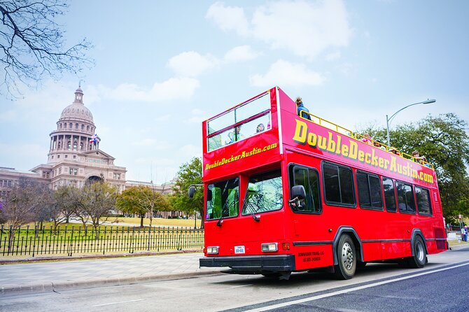 Full-Day Double Decker Austin Hop On Hop Off Sightseeing Tour - Two decks, two comfort strategies for Austin weather