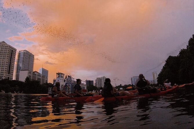 Guided Sunset Bat Kayak Tour in Austin - Paddling Along Lady Bird Lake and the Stevie Ray Vaughan Memorial Stop