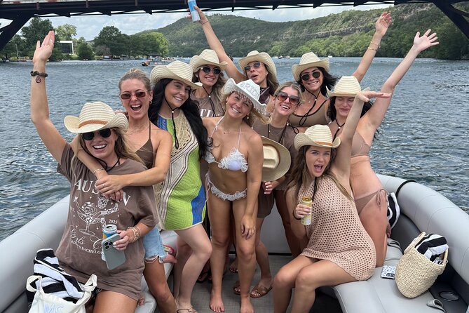 Lake Austin Gone Wild- #1 Single Decker Pontoon in Austin. BYOB - Swim & Chill: Using the Aqua Lily Pad Floaty Like a Pro