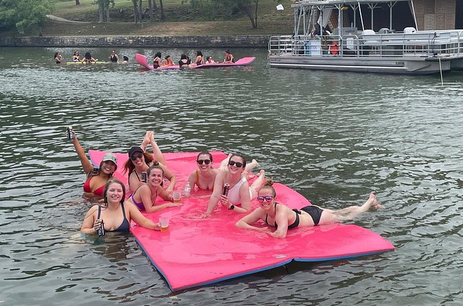 Private 2hr Scenic Boat Cruise Lake Austin- BYOB- Fits 15 People - The Waterfront Stops You’ll Notice Most: Quince, Hula Hut, and Laguna Gloria