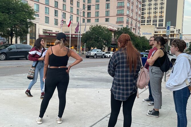 The Ghosts of Austin Walking Tour - Guides Matter: Emily, Stormy, Jess, Sherry, Pat, Tiffanie, and Alison